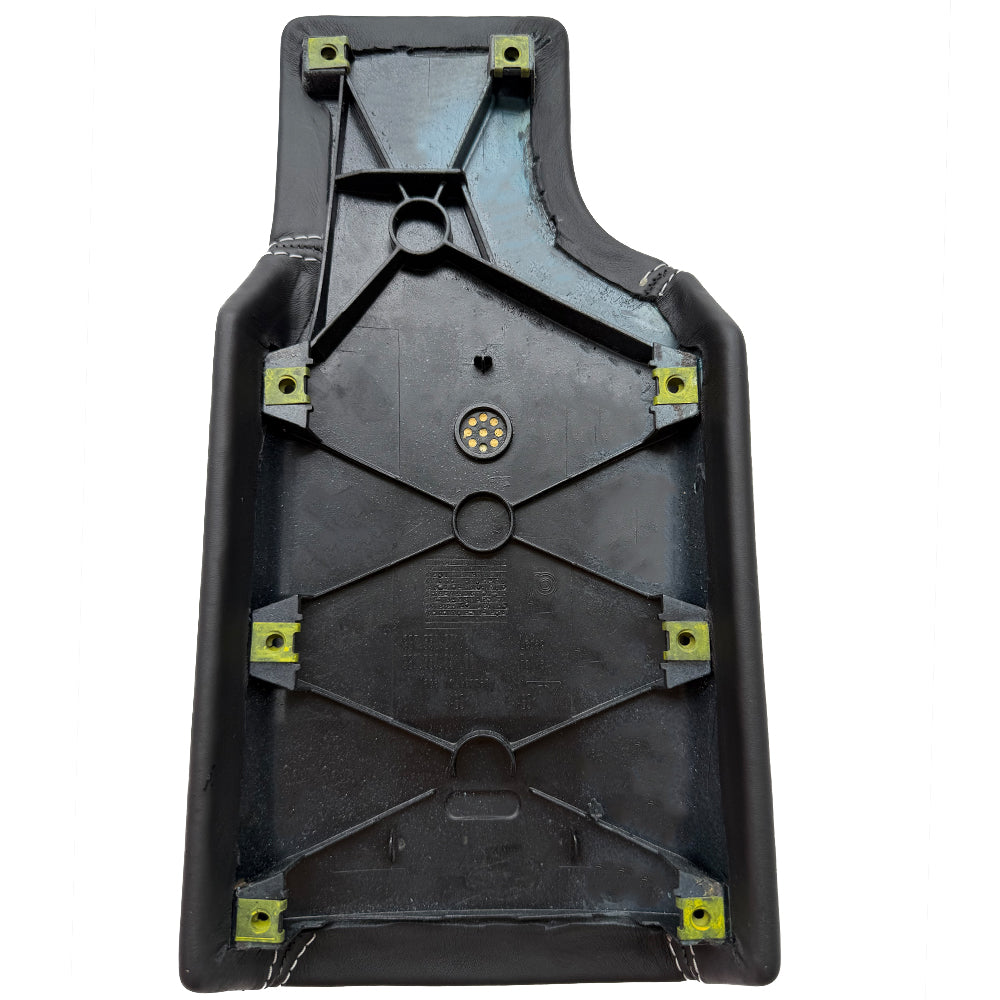 Porsche 997 GT2 RS / Turbo S/GT3RS Center Console Lid – Black Leather, GT Silver Stitching