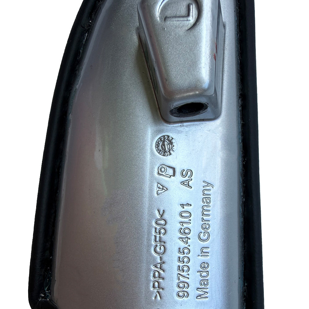 Porsche 997 (2005–2011) Leather Door Handle Set – Black Leather / Yellow Stitching | Carrera Turbo GT3 RS GTS Exclusive