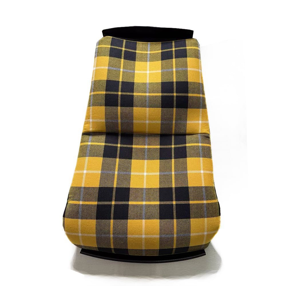 Yellow & Black Plaid Center Seat Inserts for Porsche Carbon Fiber Bucket Seats (991 / 992 GT3 RS, 718 GT4 RS, 918)
