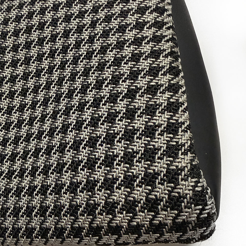 Black Silver Houndstooth Center Seat Insert Cover (NO FOAM) for Porsche Folding Carbon Fiber Bucket Seats | Fit 911 997 991 992 718 981 987 GT3 GT4 GT2RS