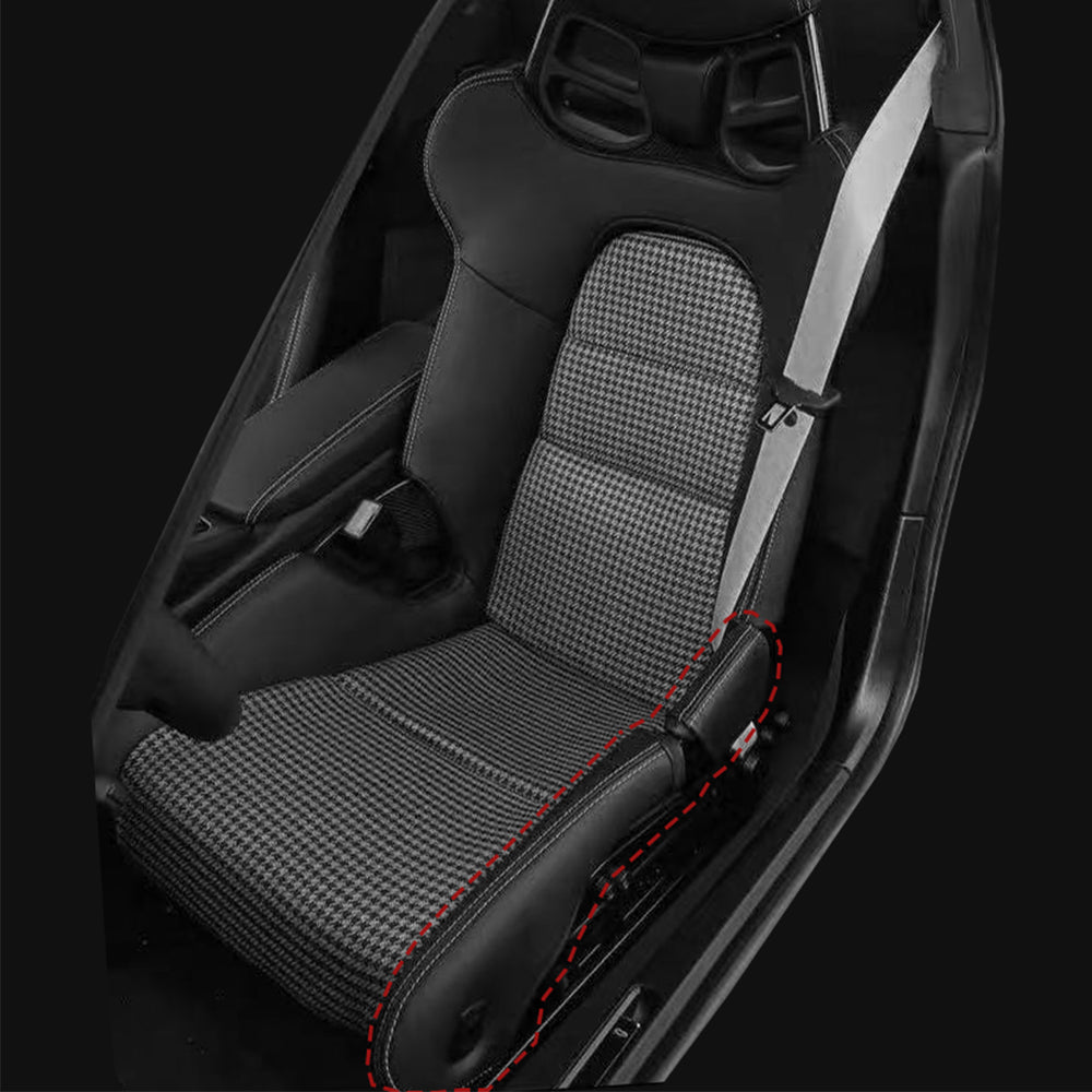 Side bolster protector set for Porsche 911/918 bucket seats
