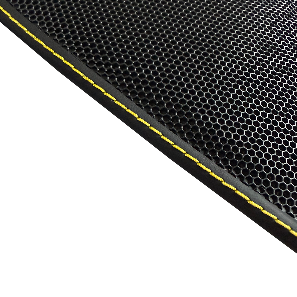 Leather Dashboard Side Speaker Covers with Yellow Stitching for Porsche 911 (Left & Right Set, OEM+ Interior Upgrade)