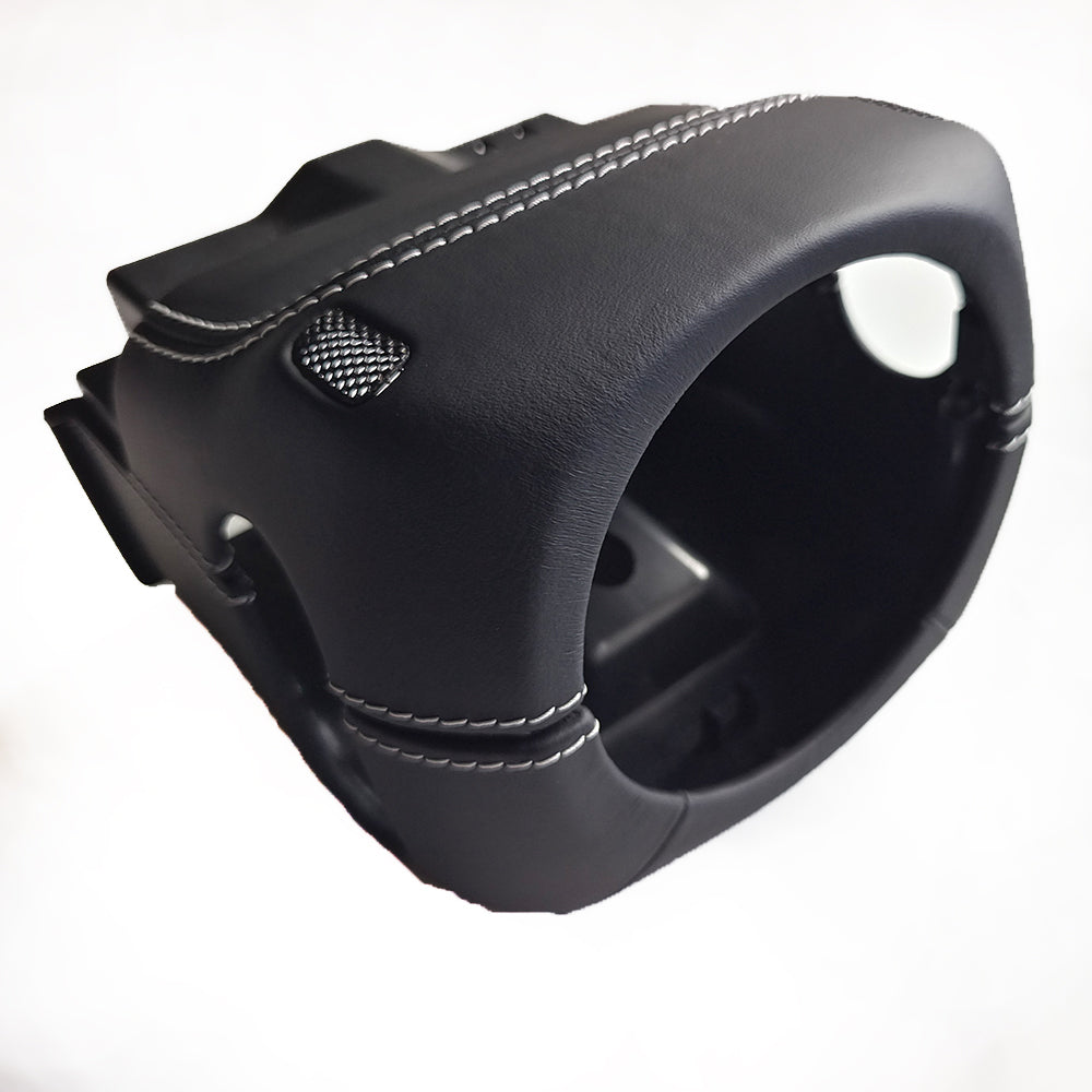 Custom Leather Wrapped Steering Column Cover for Porsche 911 997 – OEM Trim Upgrade (VIN Required For Fit Check)