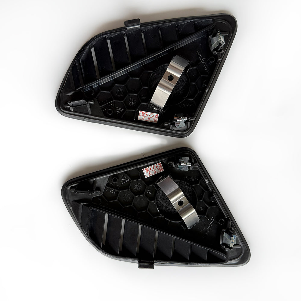 Leather Dashboard Side Speaker Covers with Red Stitching for Porsche 911 (Left & Right Set, OEM+ Interior Upgrade)