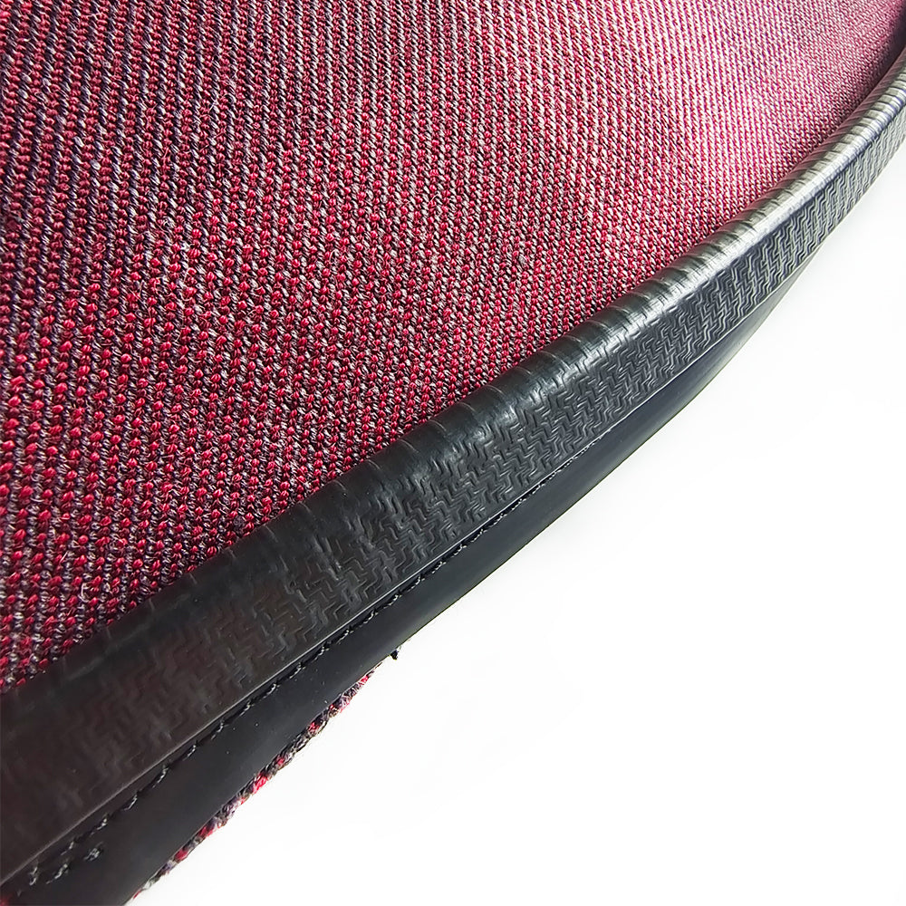 Red Checkered Center Seat Inserts for Porsche Carbon Fiber Bucket Seats (991 / 992 GT3 RS, 718 GT4 RS, 918)