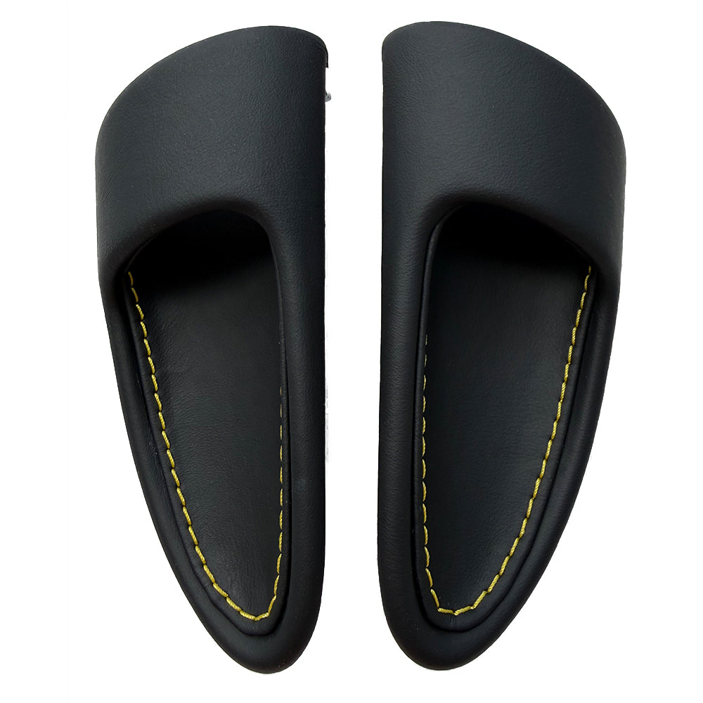 Porsche 997 (2005–2011) Leather Door Handle Set – Black Leather / Yellow Stitching | Carrera Turbo GT3 RS GTS Exclusive