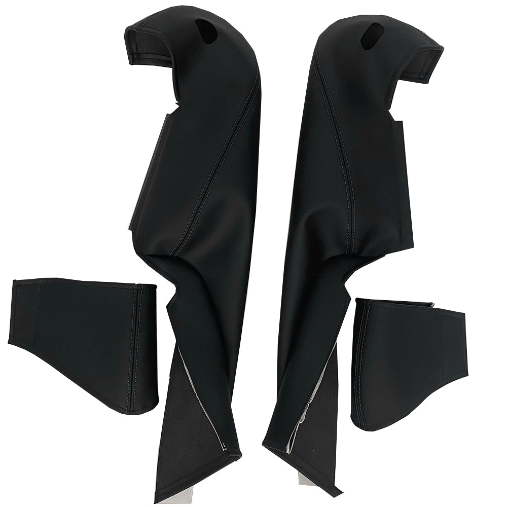 Side bolster protector set for Porsche 911/918 bucket seats——Black stitching