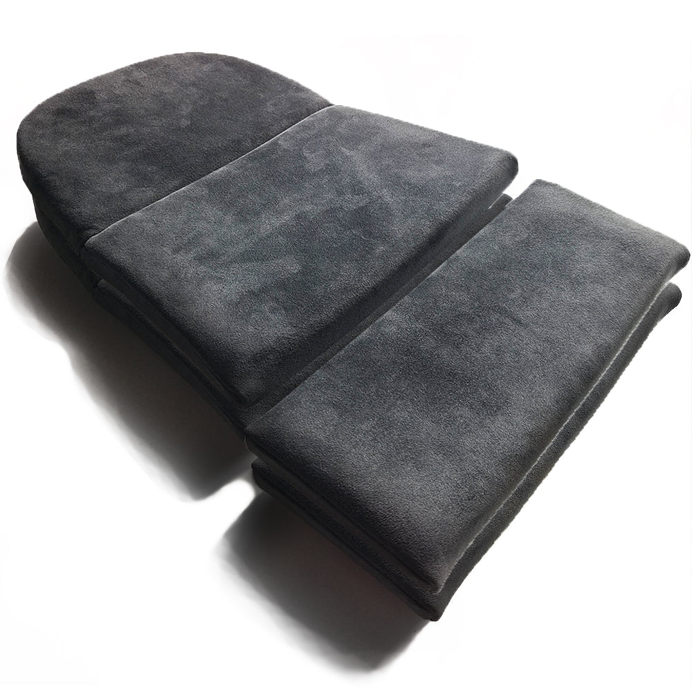 Carbon Black Alcantara Center Seat Insert Cover (NO FOAM) For Porsche Folding Carbon Fiber Bucket Seats | Fit All 911 996 997 987 981 991 992 Models