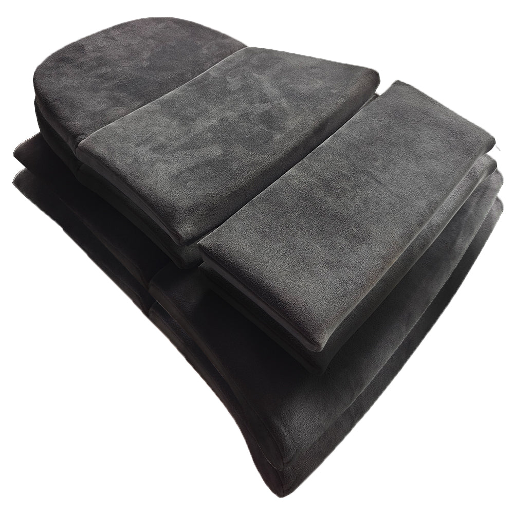 Carbon Black Alcantara Center Seat Insert Cover (NO FOAM) For Porsche Folding Carbon Fiber Bucket Seats | Fit All 911 996 997 987 981 991 992 Models