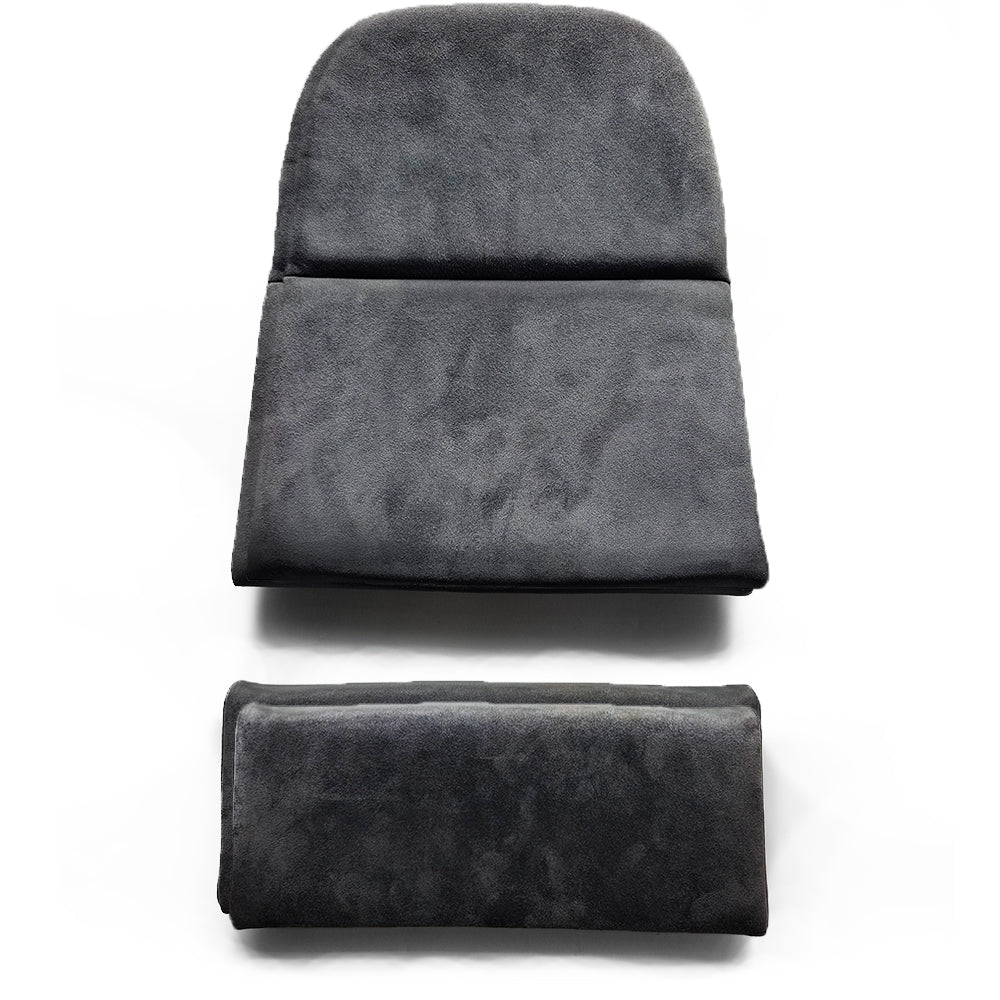 Carbon Black Alcantara Center Seat Insert Cover (NO FOAM) For Porsche Folding Carbon Fiber Bucket Seats | Fit All 911 996 997 987 981 991 992 Models