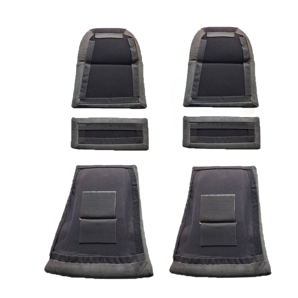 Carbon Black Alcantara Center Seat Insert Cover (NO FOAM) For Porsche Folding Carbon Fiber Bucket Seats | Fit All 911 996 997 987 981 991 992 Models