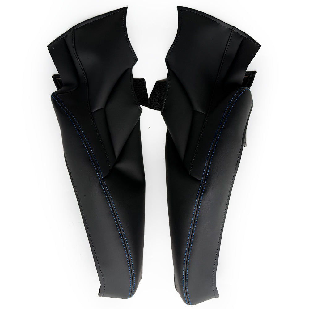 Side bolster protector set for Porsche 911/992.2 bucket seats——Shark blue stitching