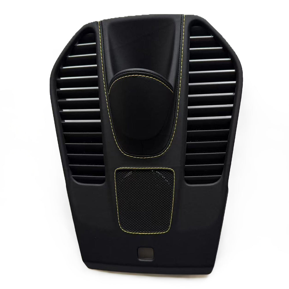 Porsche 911 Leather Chronograph Cover – Black Leather with Yellow Stitching (OEM Base Stopwatch Cover)