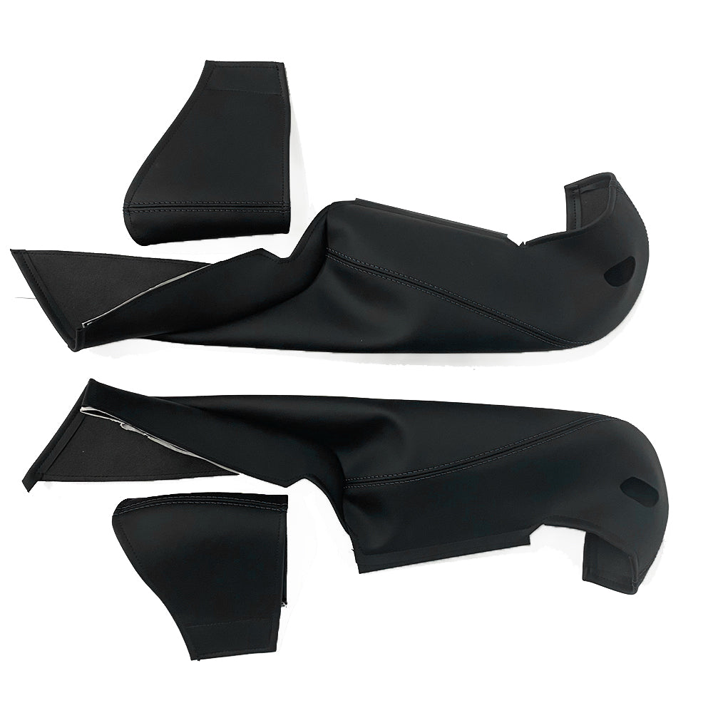 Side bolster protector set for Porsche 911/918 bucket seats——Black stitching