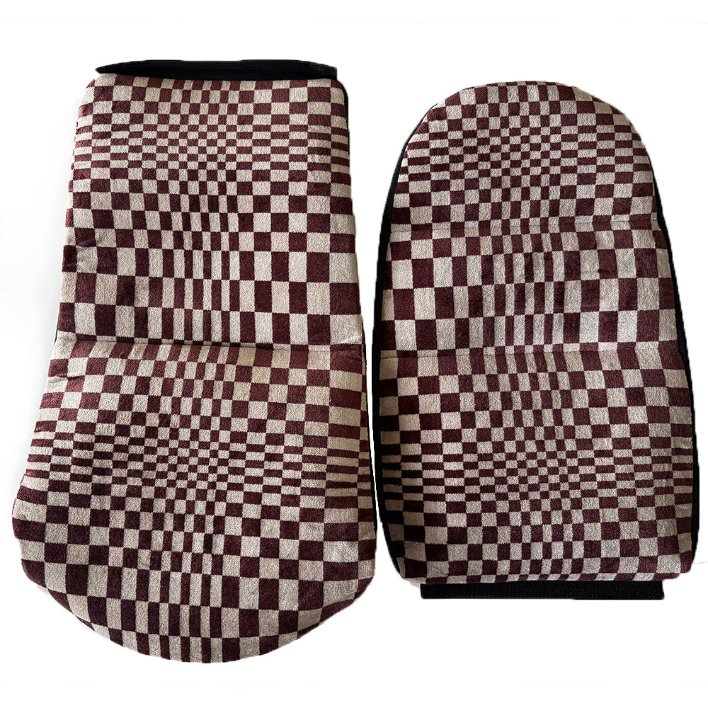 Pascha / Pasha Pattern Center Seat Inserts for Porsche Carbon Fiber Bucket Seats (991 / 992 / GT3 RS / 718 GT4 RS / 918 Spyder) – Classic Retro Motorsport Fabric