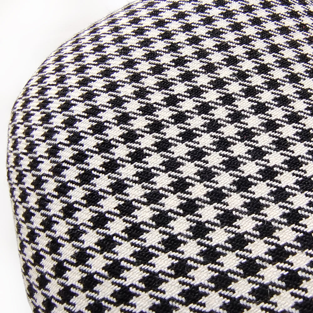 Black & White Houndstooth Center Seat Insert Cover (NO FOAM) for Porsche Folding Carbon Fiber Bucket Seats | Fit 911 997 991 992 718 981 987 GT3 GT4 GT2RS
