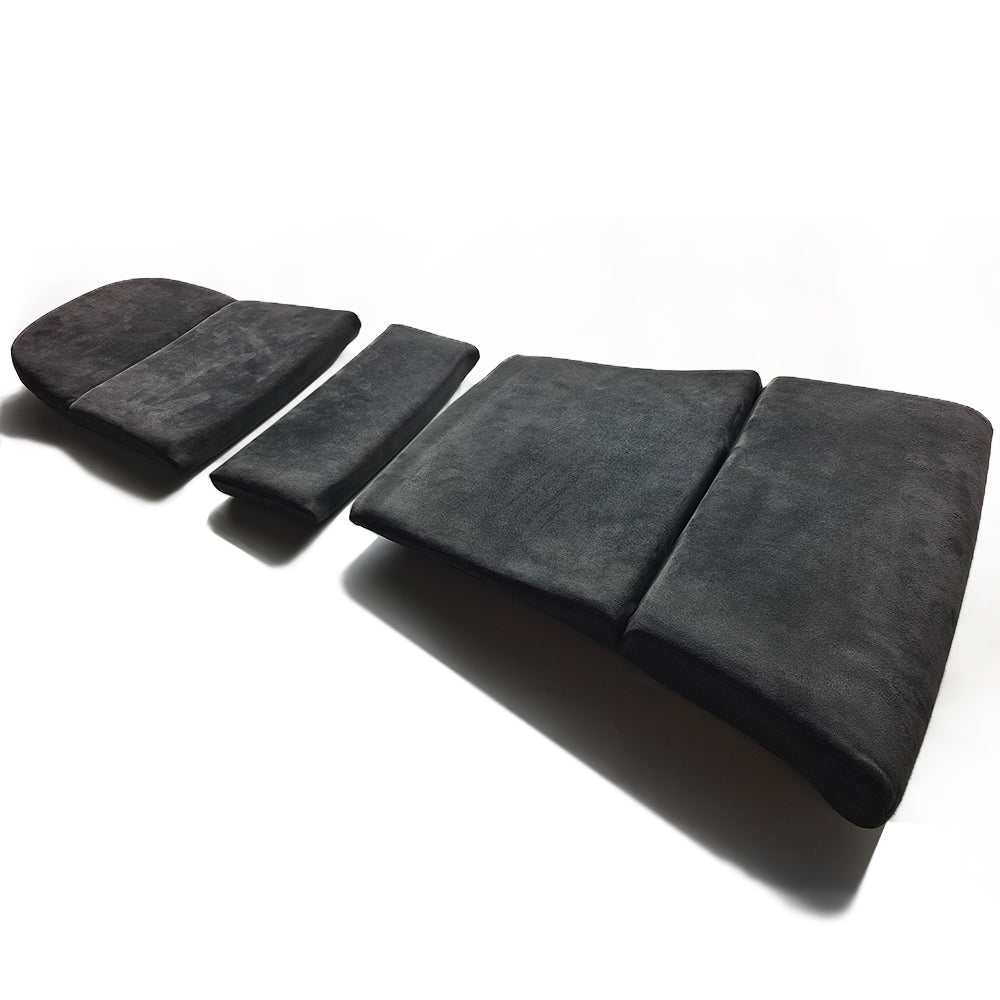 Carbon Black Alcantara/Race-Tex Center Seat Insert Cover (NO FOAM) For Porsche Folding Carbon Fiber Bucket Seats | Fit All 911 996 997 987 981 991 992 Models