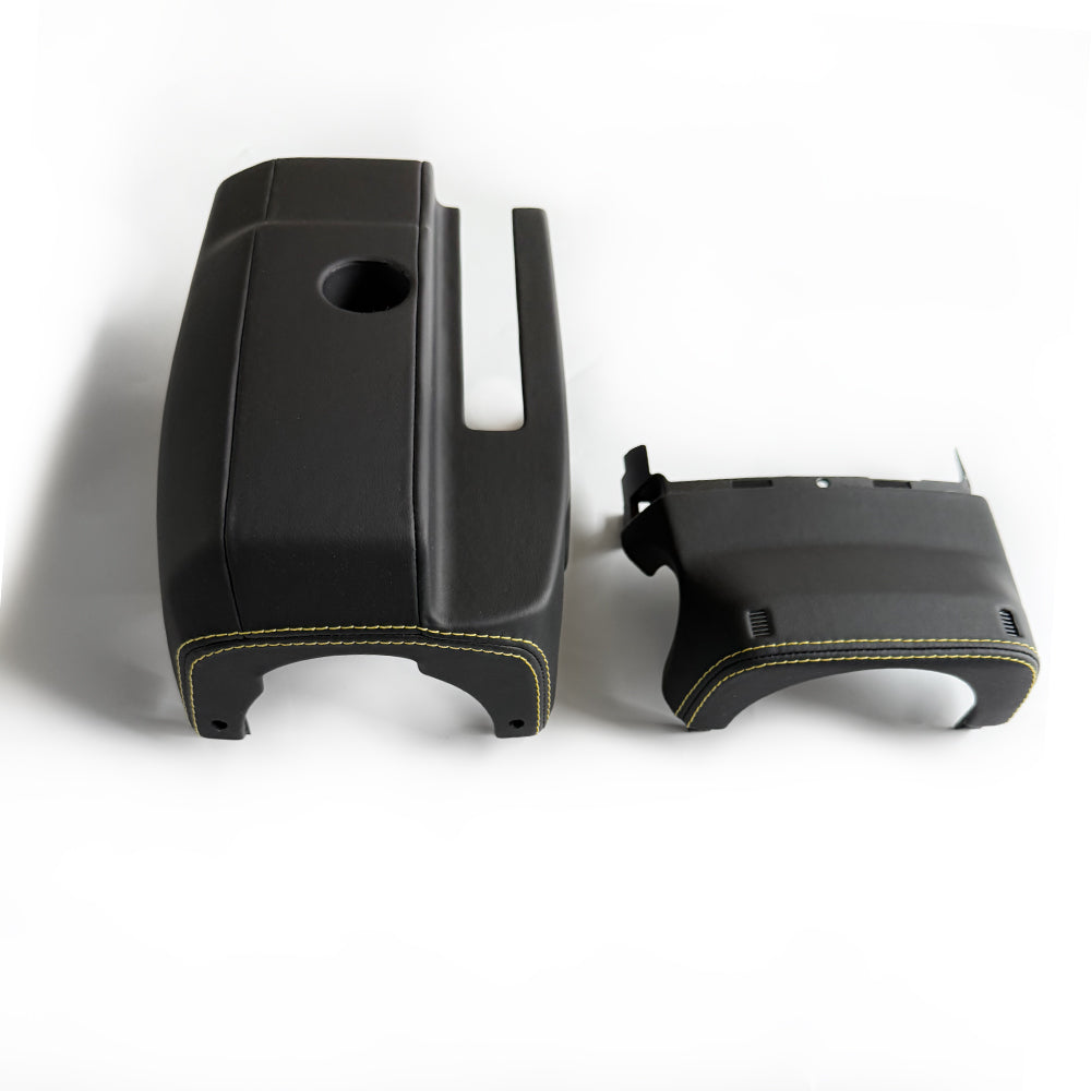 Custom Leather Wrapped Steering Column Cover for Porsche 911 992 (Manual Steering Column Version) – OEM Trim Upgrade
