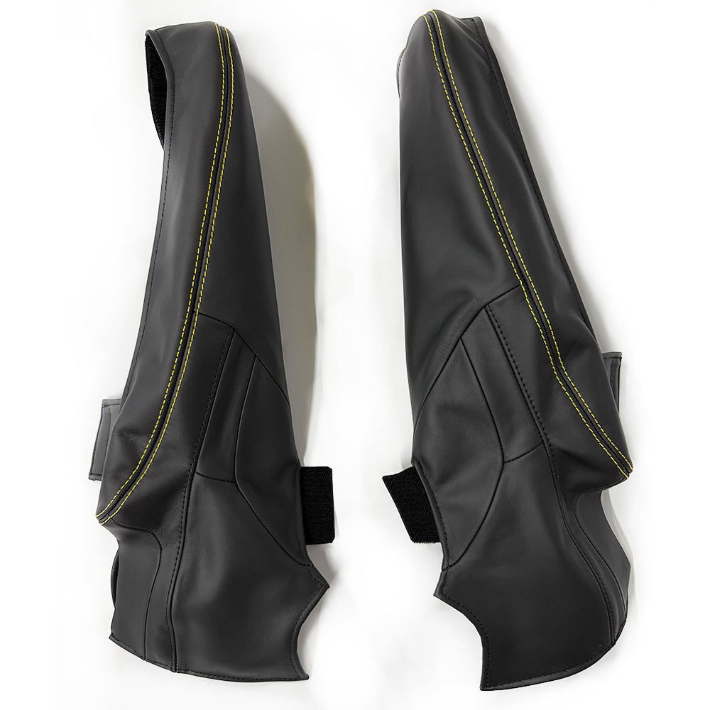 Side bolster protector set for Porsche 911/992.2 bucket seats——Yellow stitching