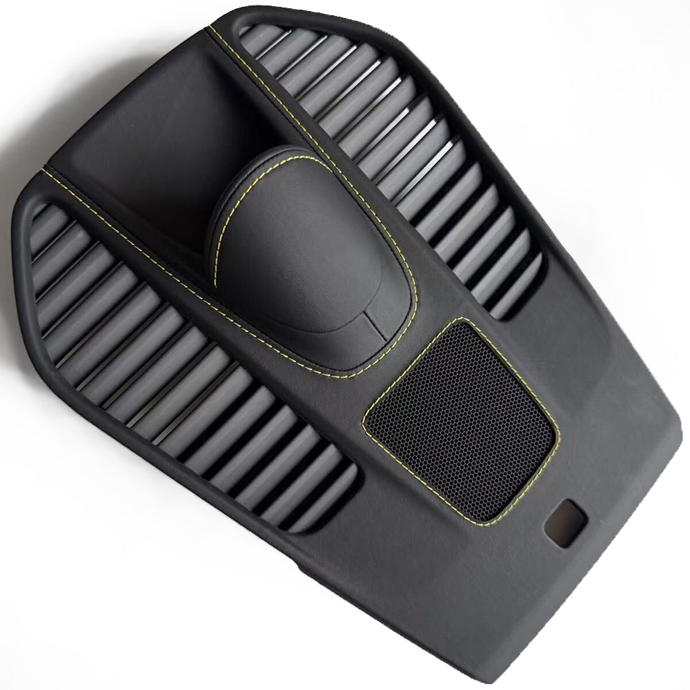 Porsche 911 Leather Chronograph Cover – Black Leather with Yellow Stitching (OEM Base Stopwatch Cover)