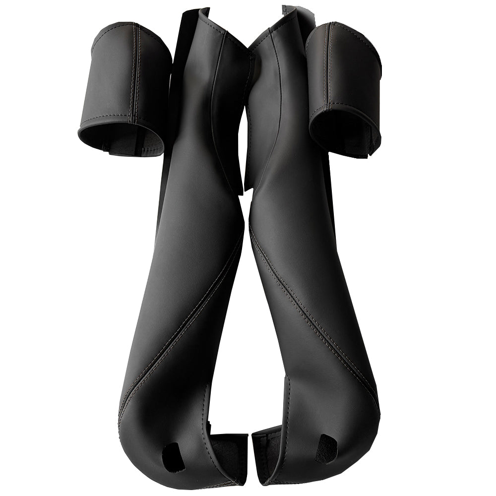 Side bolster protector set for Porsche 911/918 bucket seats——Black stitching