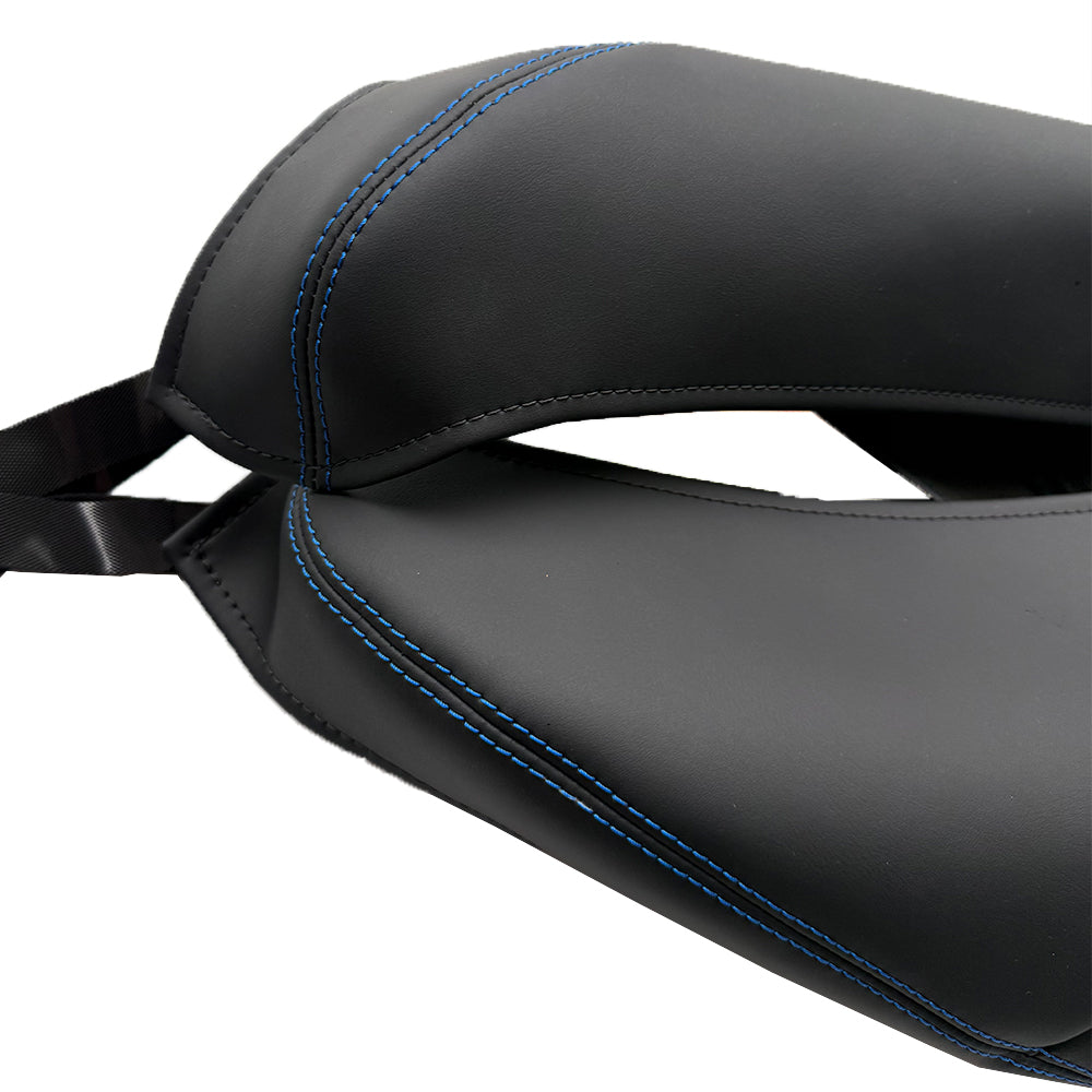 Side bolster protector set for Porsche 911/992.2 bucket seats——Shark blue stitching