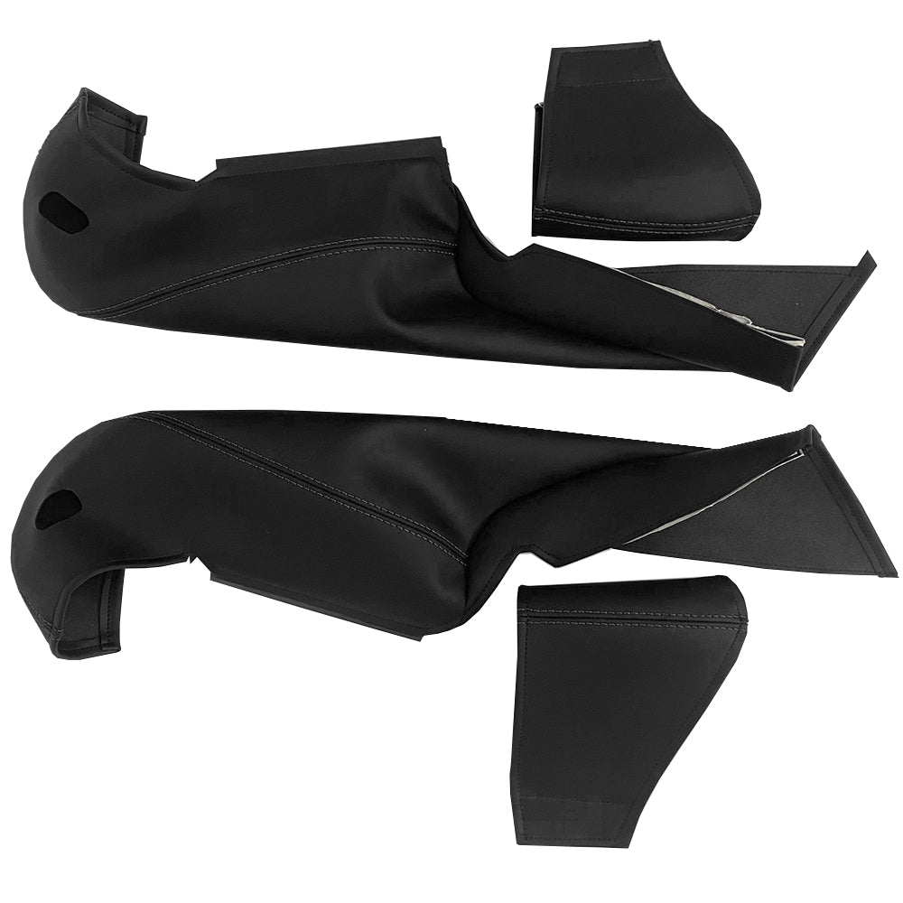 Side bolster protector set for Porsche 911/918 bucket seats——Black stitching