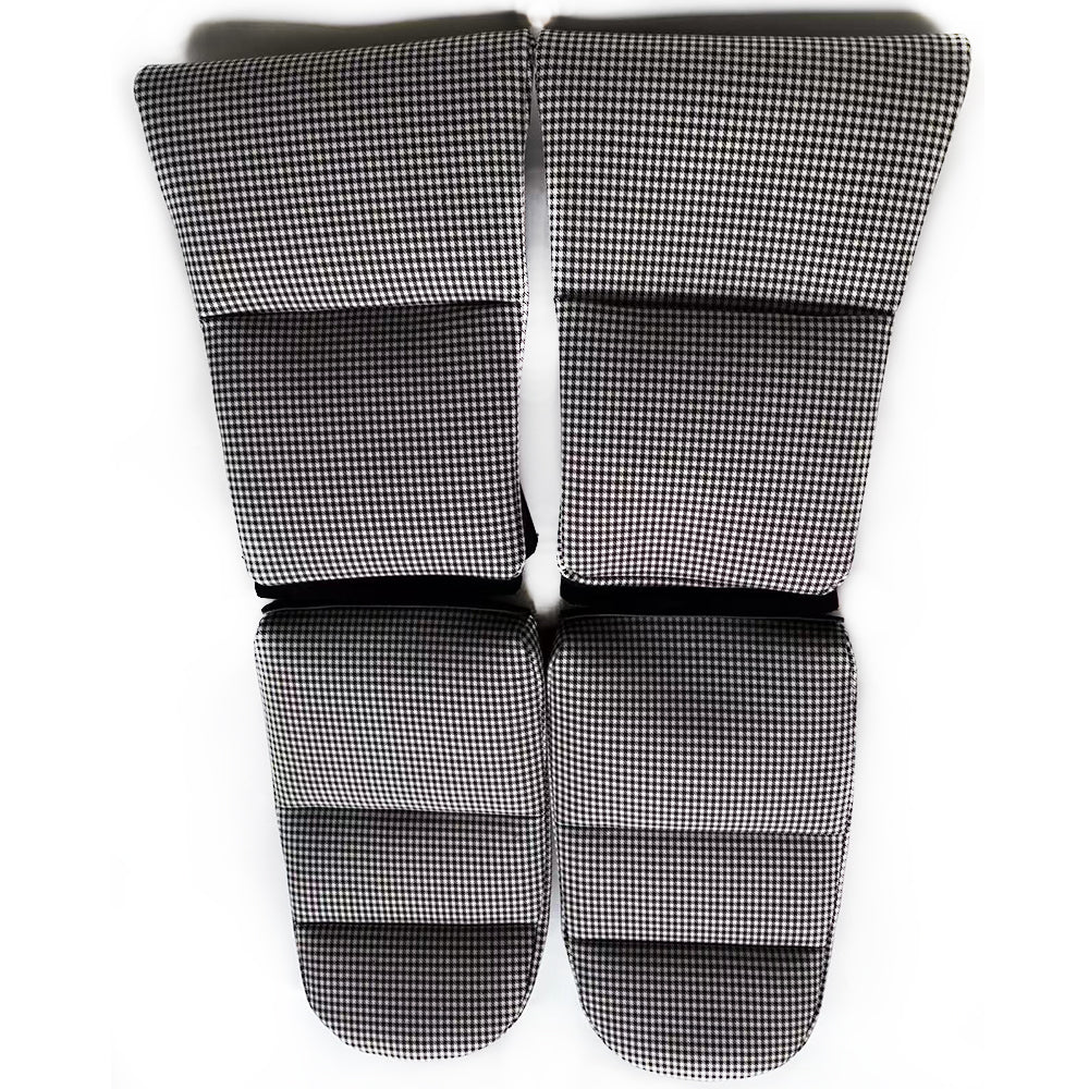 Black & White Houndstooth Center Seat Inserts for Porsche Carbon Fiber Bucket Seats (991 / 992 GT3 RS, 718 GT4 RS, 918)