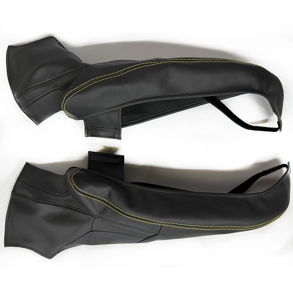 Side bolster protector set for Porsche 911/992.2 bucket seats——Yellow stitching
