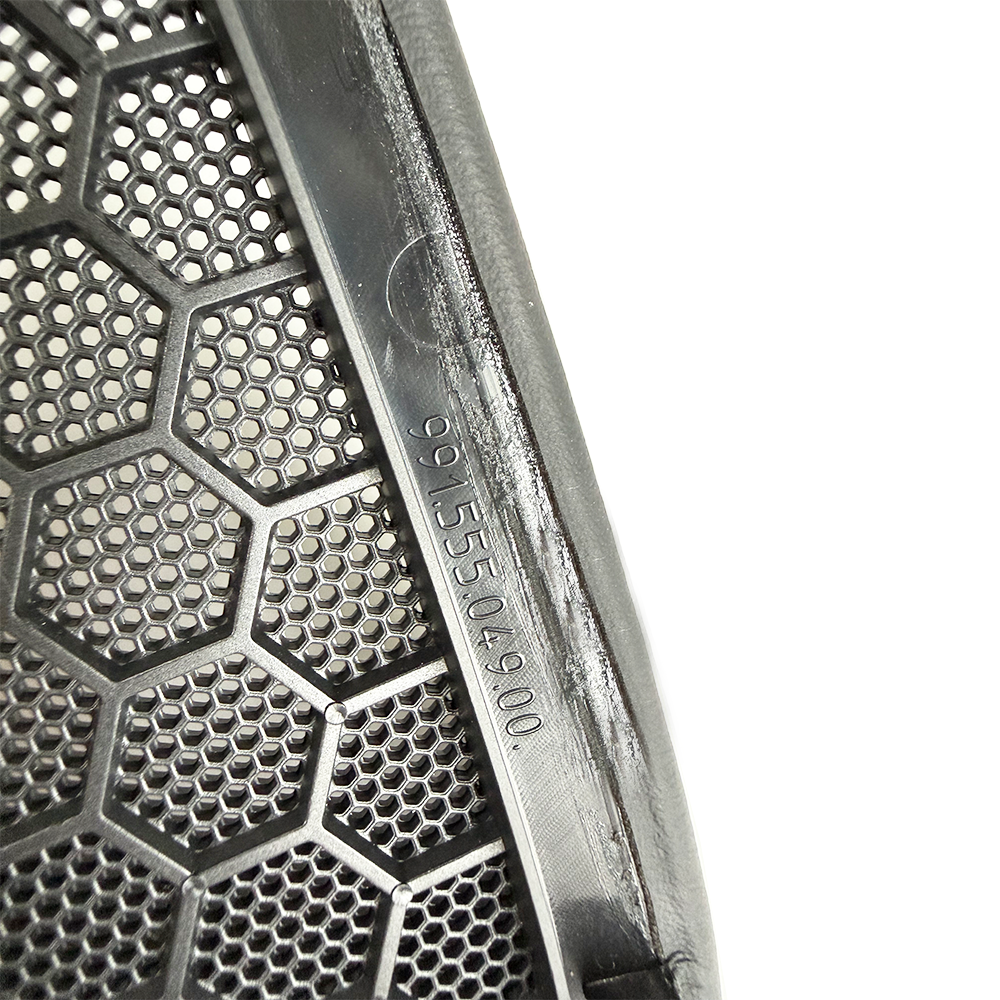 Leather B-Pillar Speaker Covers with Yellow Stitching for Porsche 911 (Interior Trim Upgrade, Left & Right Set)
