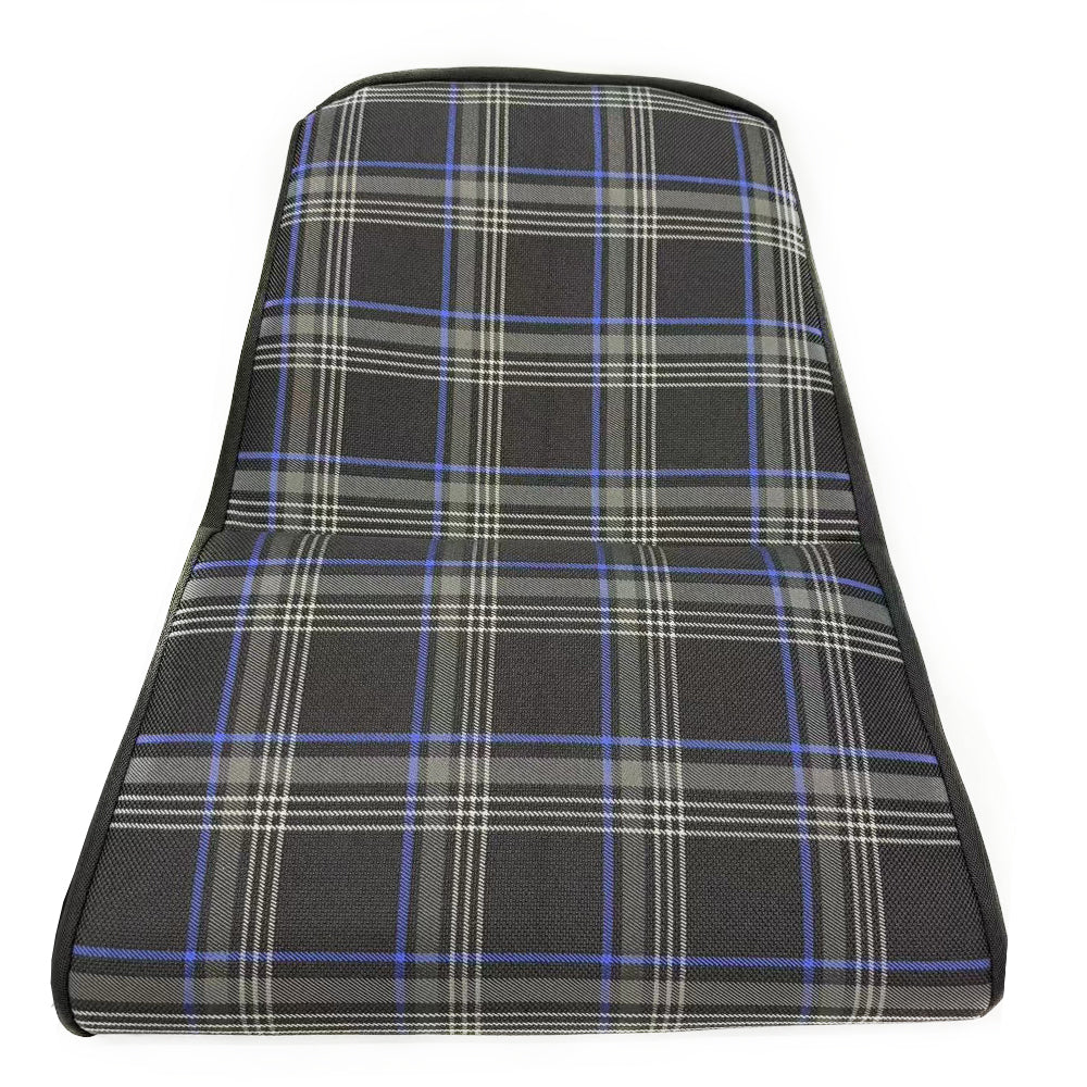 Black & Blue Checkered Center Seat Inserts for Porsche Carbon Fiber Bucket Seats (991 / 992 GT3 RS, 718 GT4 RS, 918)