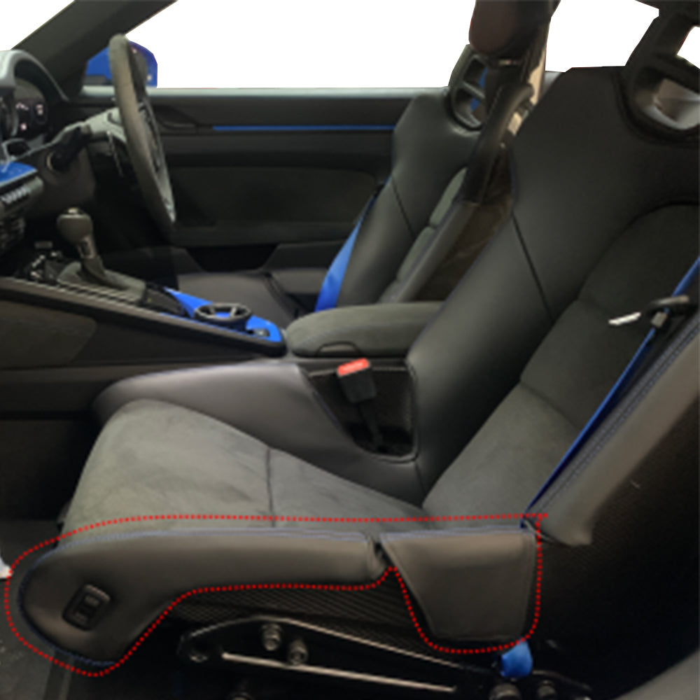 Side bolster protector set for Porsche 911/918 bucket seats