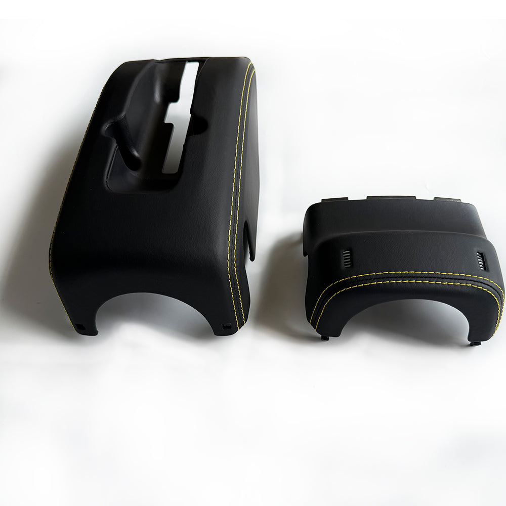 Custom Leather Wrapped Steering Column Cover for Porsche 911 991 (Manual Steering Column Version) – OEM Trim Upgrade