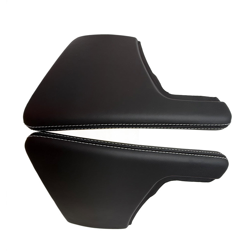 Porsche 997 GT3 RS / GT2 RS / Turbo S Center Console Trim – Black Leather, GT Silver Stitching