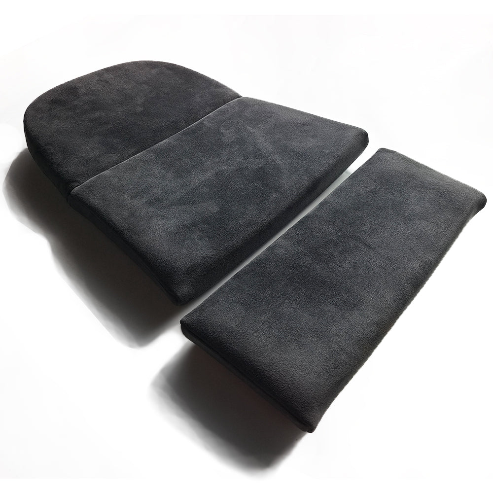 Carbon Black Alcantara/Race-Tex Center Seat Insert Cover (NO FOAM) For Porsche Folding Carbon Fiber Bucket Seats | Fit All 911 996 997 987 981 991 992 Models