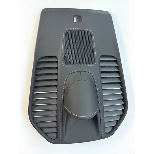Porsche 911 Leather Chronograph Cover – Black Leather with Dark grey Stitching (OEM Base Stopwatch Cover)