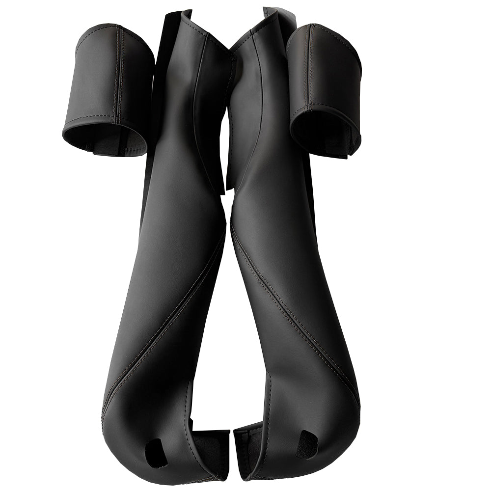 Side bolster protector set for Porsche 911/918 bucket seats——Black stitching