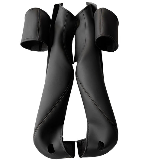 Side bolster protector set for Porsche 911/918 bucket seats——Black stitching