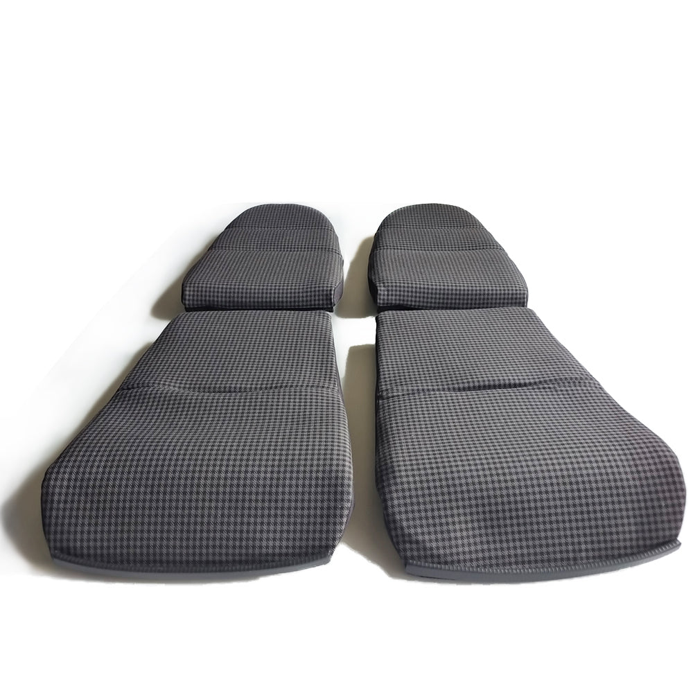 Black & Grey Houndstooth Seat Inserts with Foam Cushioning for Porsche Bucket Seats