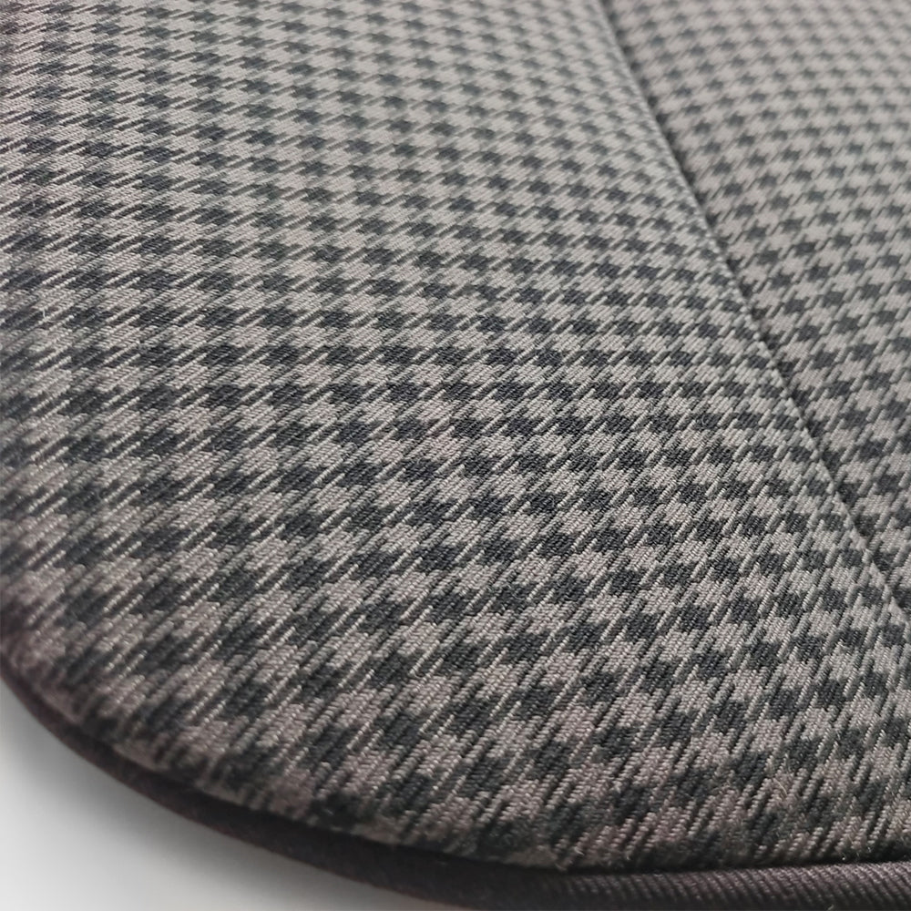 Black & Grey Houndstooth Seat Inserts with Foam Cushioning for Porsche Bucket Seats