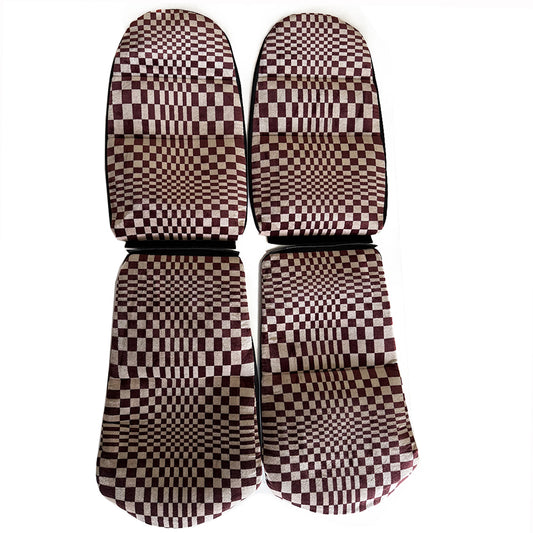 Pascha / Pasha Pattern Center Seat Inserts for Porsche Carbon Fiber Bucket Seats (991 / 992 / GT3 RS / 718 GT4 RS / 918 Spyder) – Classic Retro Motorsport Fabric